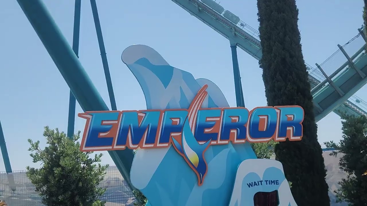 Emperor Portal walkway, Plaza, Queue walk, and floor & chain nerd shots SeaWorld San Diego 7/20/2024