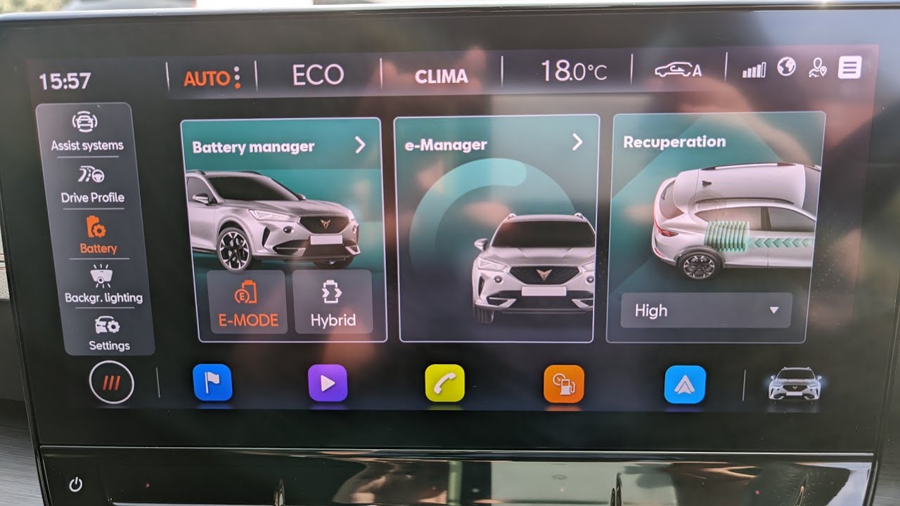 Changing your cupra phev regeneration settings and I encounter a glitch!