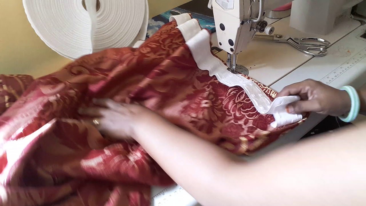D I Y  CURTAIN BORDER EASY SEWING. Coudre Le  Rideau. Comment c est fait
