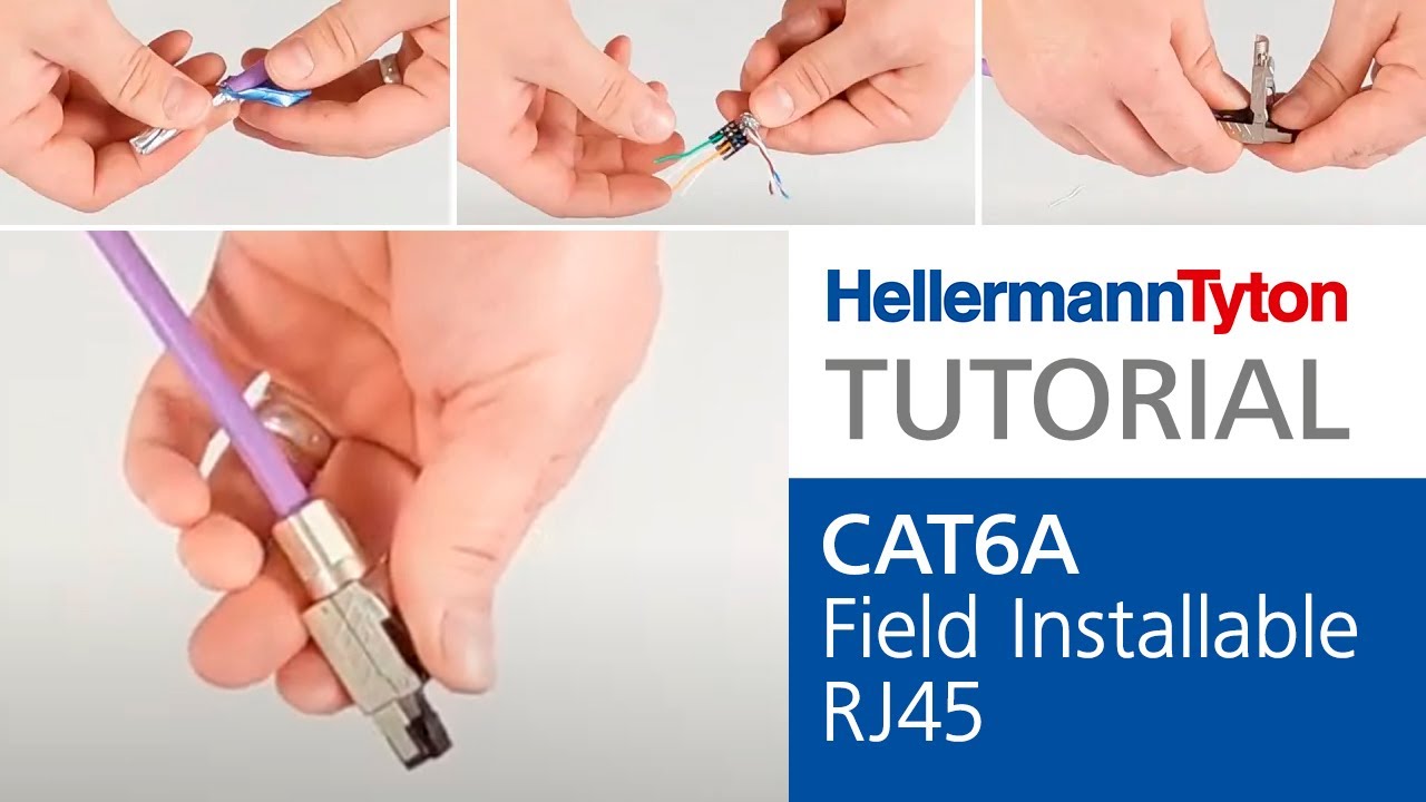 CAT6A Field Installable RJ45 Plug - MPTL - Installation Video