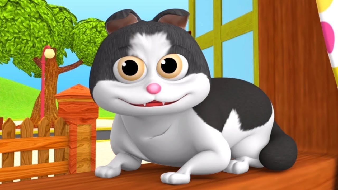Meow Meow Billi Karti Hindi Song🎵 And Nursery Rhymes Kids Song Radhe krishna Education