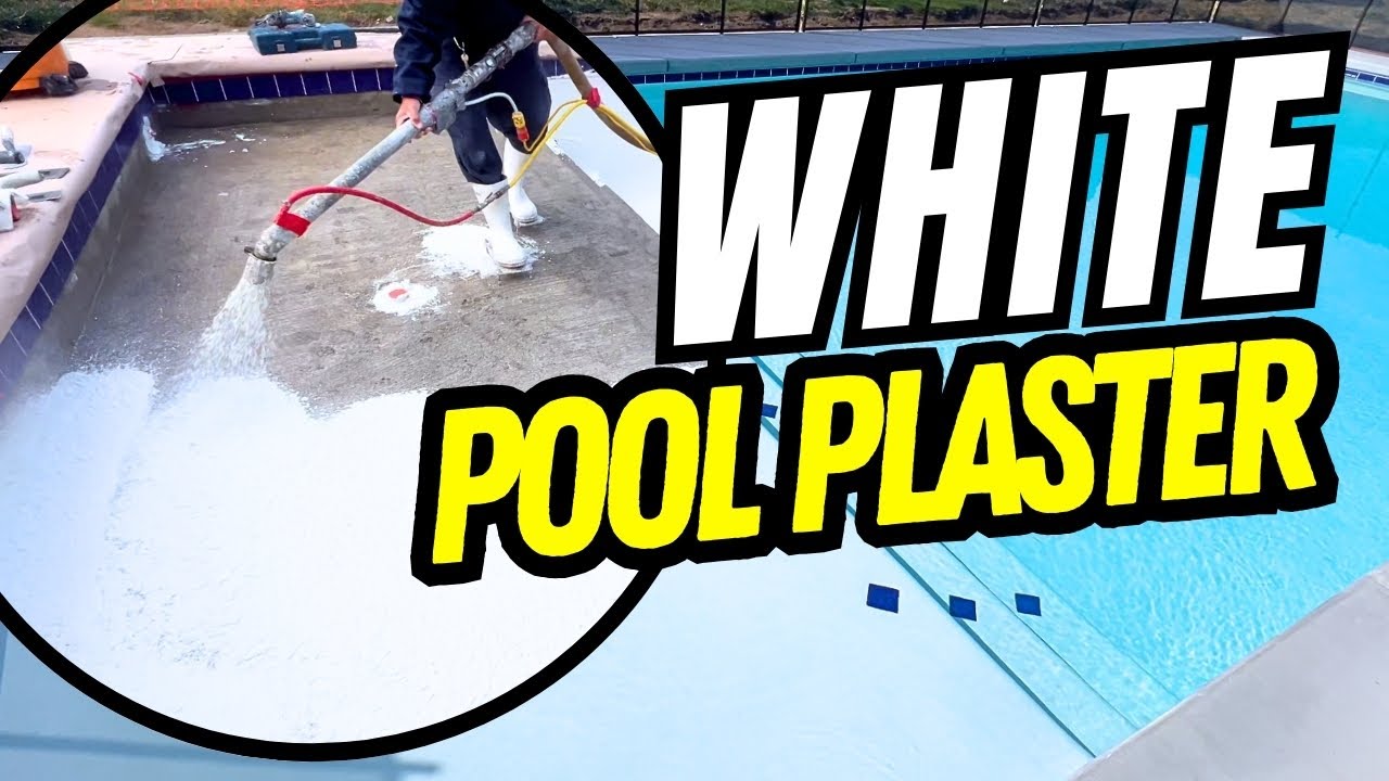 Classic White Pool Plaster (PebbleFina Classico). Satisfying Installation!