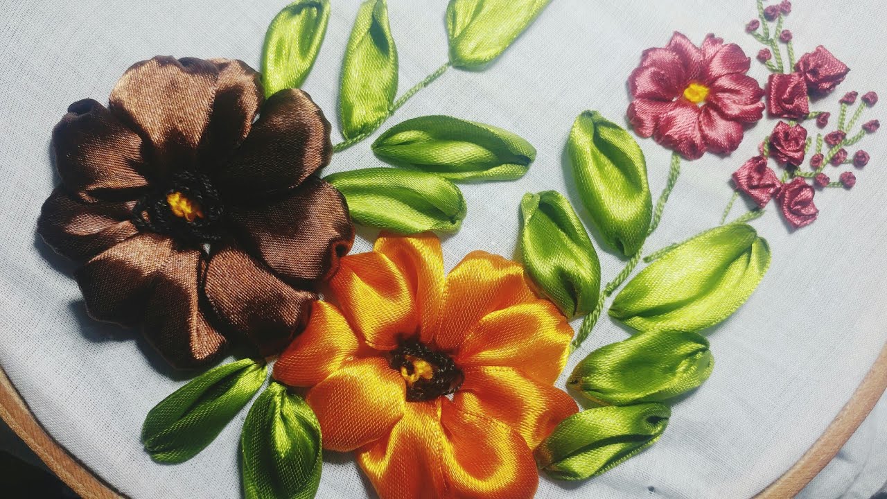 Ribbon Work || Beautiful Baby Frock Motive || Ribbon Hand Embroidery