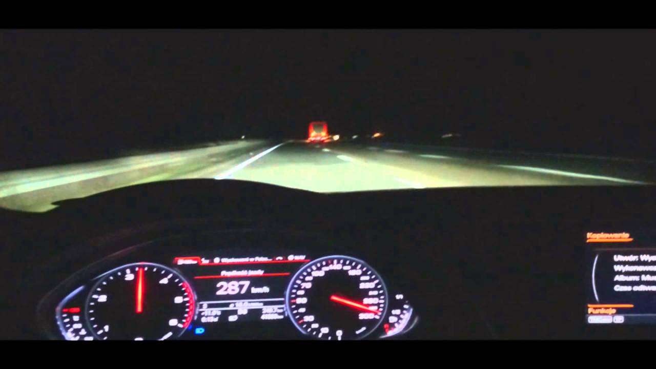 290km/h+ A8L 4.2TDI Monster Diesel Autobahnfahrt fast drive on highway