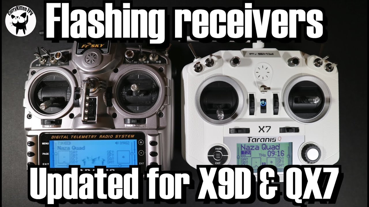 Firmware flashing receivers on the FrSky X9D & QX7