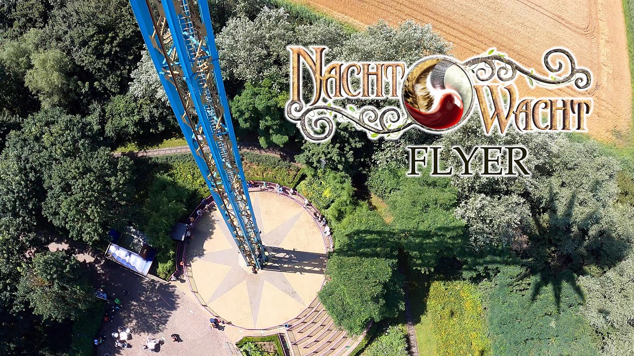 Nachtwacht-Flyer [4K] On Ride POV - Plopsaland De Panne