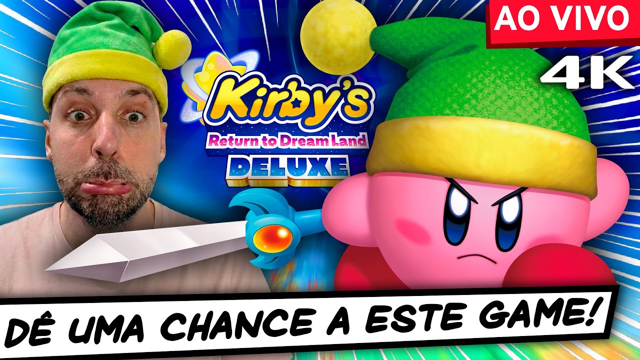 Kirby's Return to Dream Land Deluxe: ATÉ ZERAR COMPLETO! Nintendo Switch em 4K