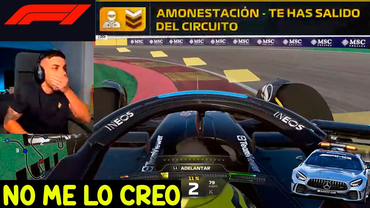 DjMaRiiO SE SALE EN LA ÚLTIMA CURVA!!! TORNEO YOUTUBERS F1 🏁🏎️