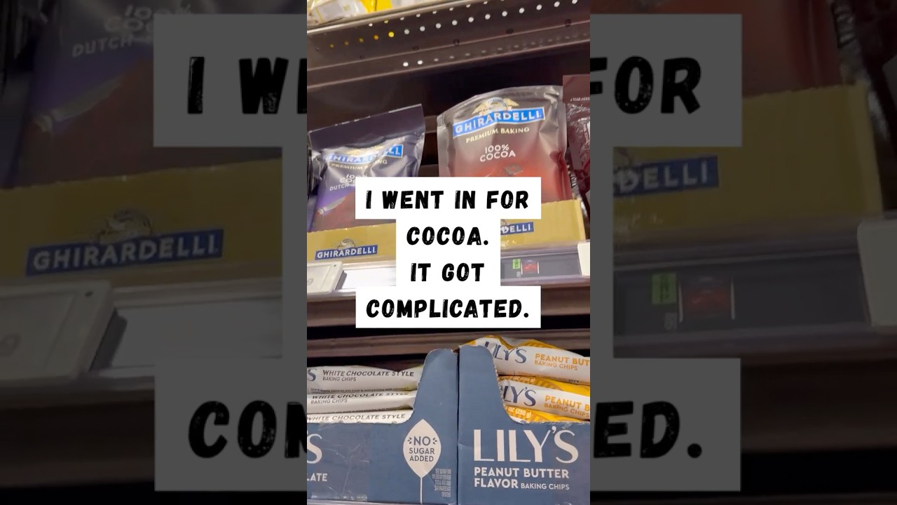 I went in for cocoa. It got complicated. 