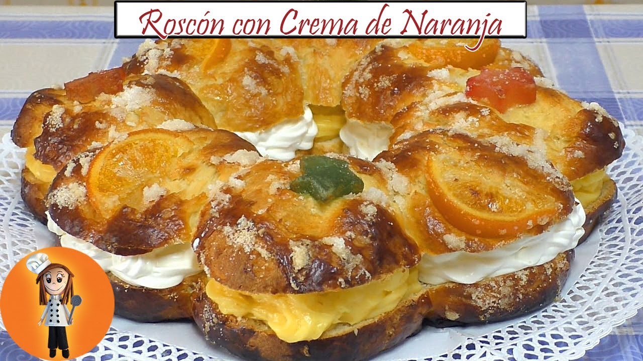 Roscón con Crema de Naranja | Receta de Cocina en Familia