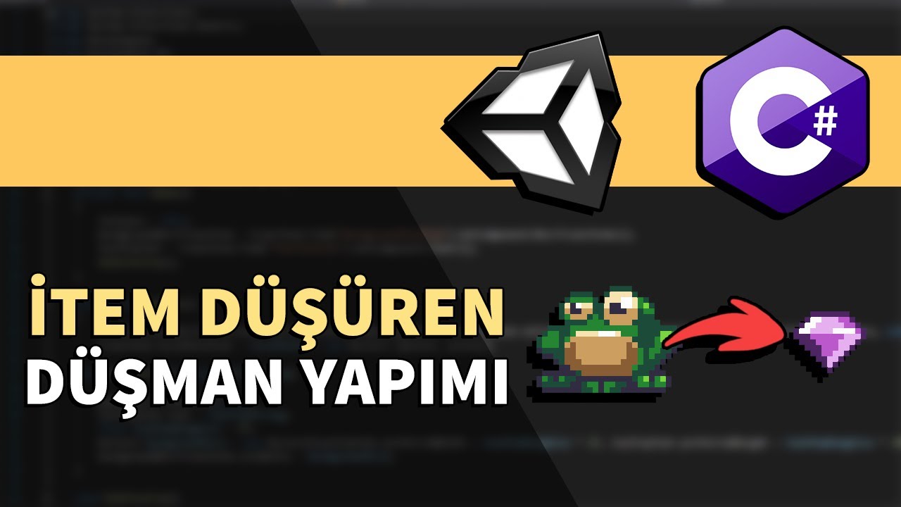 RASTGELE İHTİMALLE İTEM DÜŞÜREN DÜŞMAN YAPIMI | Yeni Başlayanlar İçin Unity 2D 3D C#
