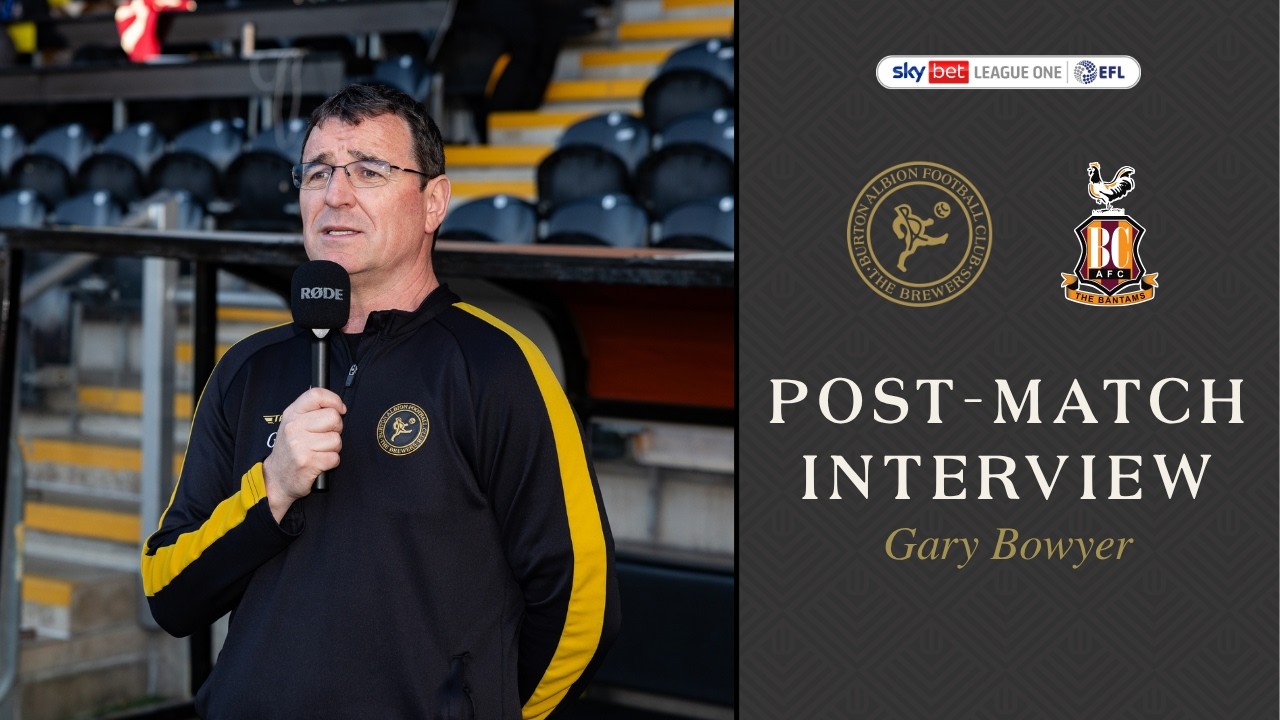 Post-Match | Gary Bowyer after Bradford City