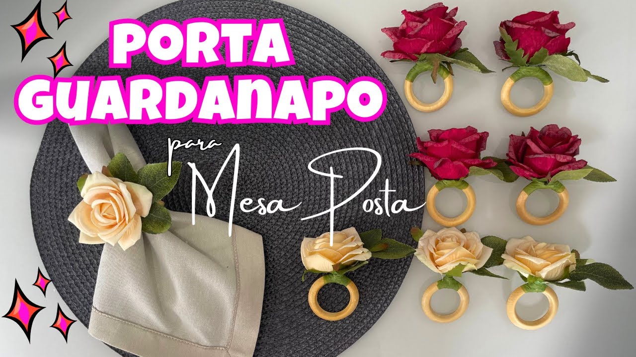 Como fazer Porta Guardanapo de Flor - DIY para Mesas Memoráveis