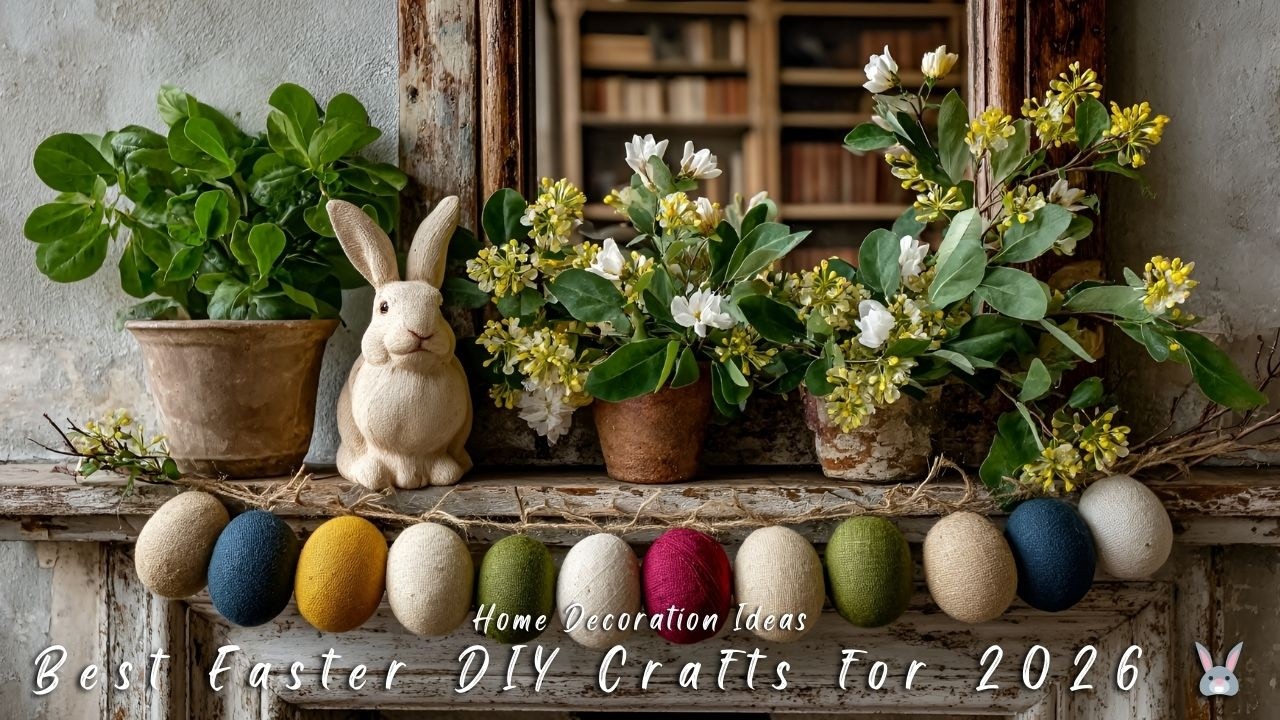 Лучшие пасхальные поделки своими руками на 2026 год 🐰 | Идеи для уютного весеннего декора дома, с...