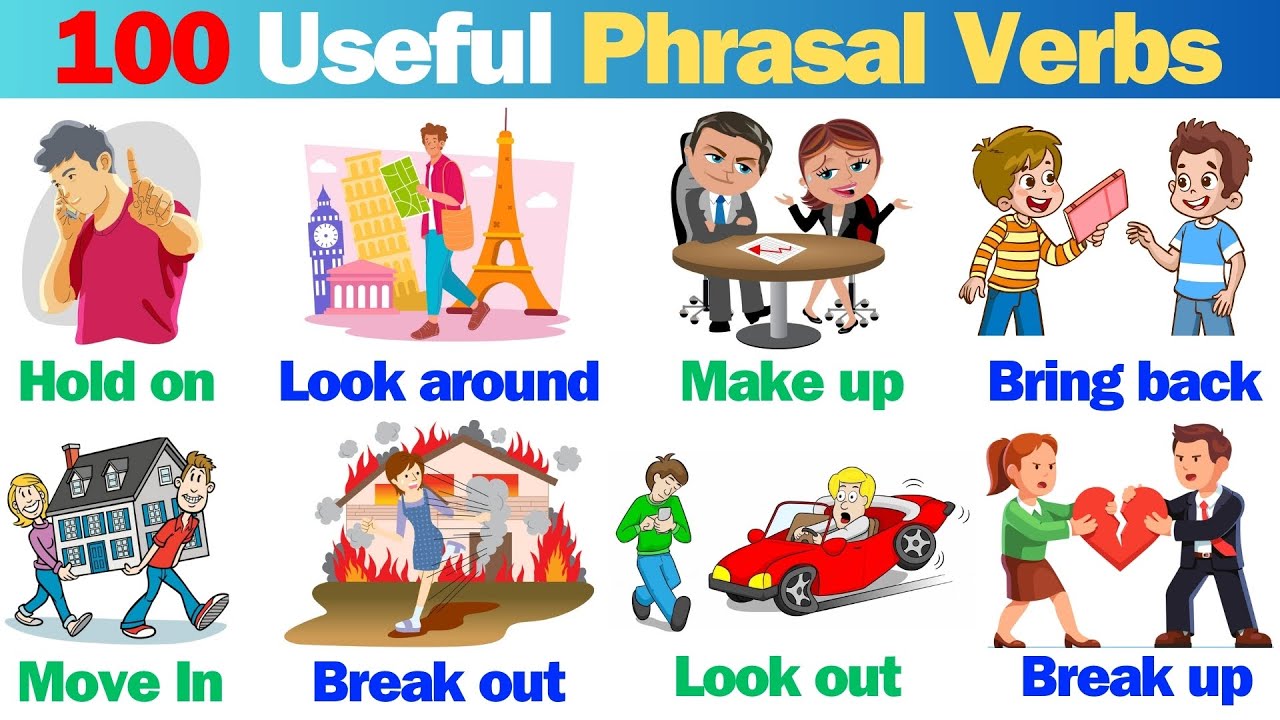 100 Useful Phrasal Verbs in English | Phrasal Verbs with Meaning and Examples | English Vocabulary