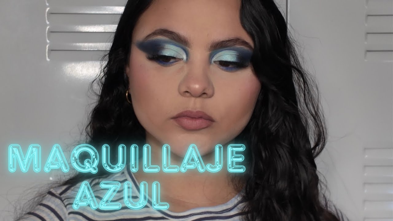 Probando maquillaje en tonos AZULES… y me sorprendió | Maria Alviarez #makeup #makeuptutorial 