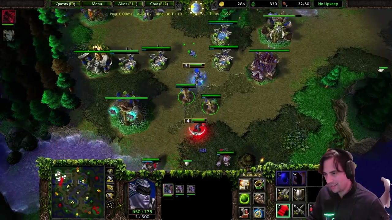 900 MMR Night Elf vs Orc practice for GNL part 1