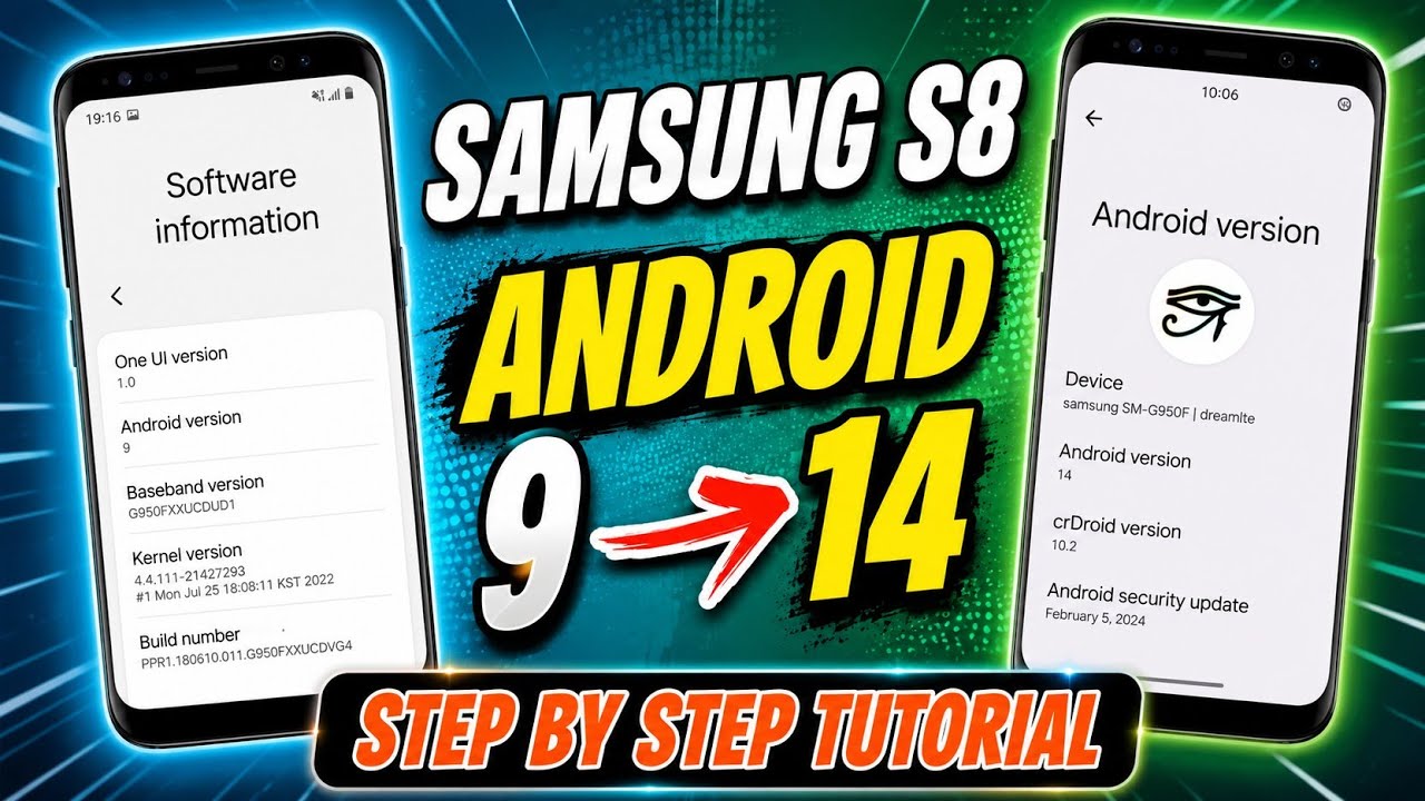 🔥 Оживите свой Galaxy S8! Установите Android 14 (crDroid) | Полное пошаговое руководство по устан...