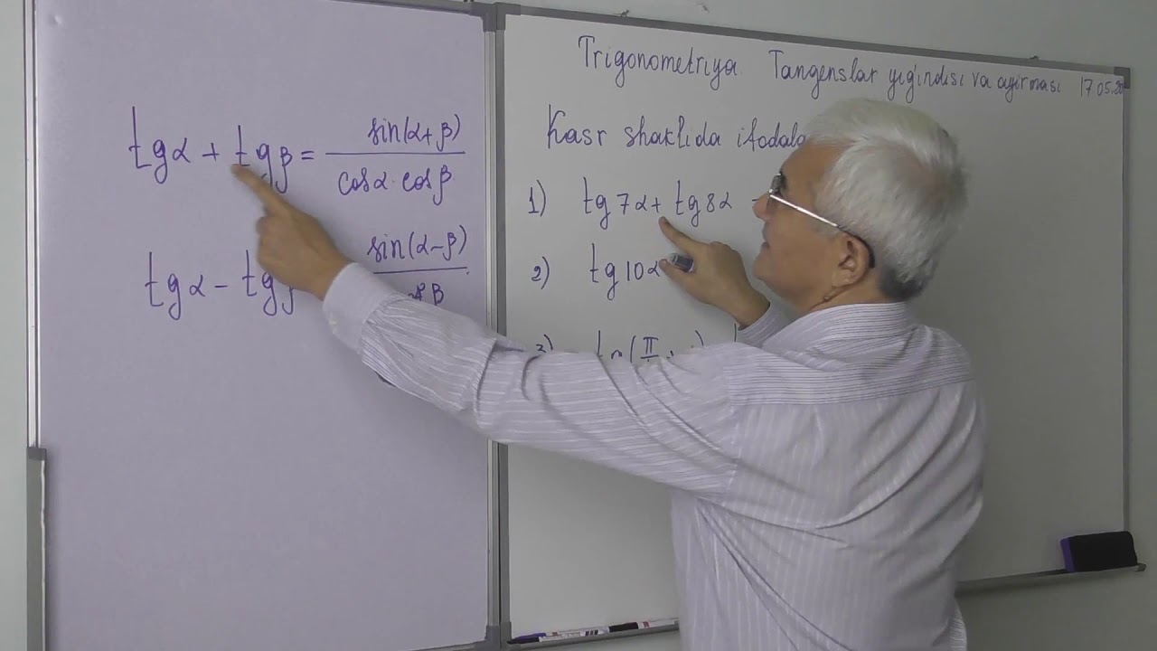 11.  Tangenslar yig’indisi va ayirmasi