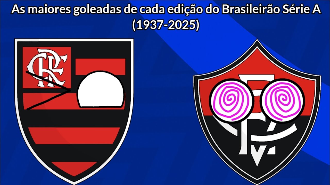 As maiores goleadas de cada edição do Brasileirão Série A (1937-2025)