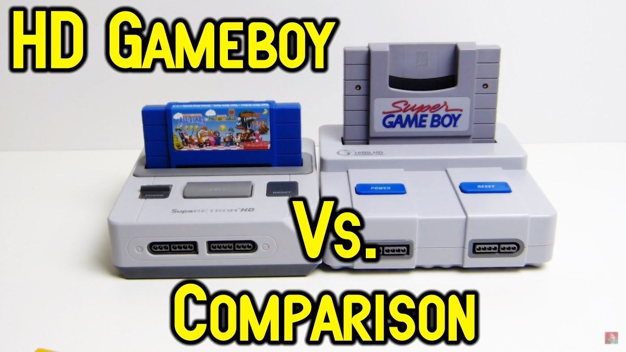 HD Super Game Boy - Hyperkin Supa Retron HD Versus Gamerz Tek 16-Bit HD