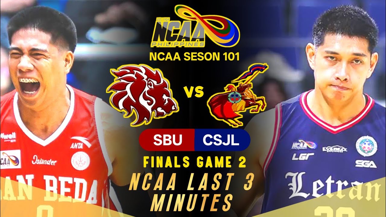NCAA LAST 3 MINUTES FINALS GAME 2: SAN BEDA VS LETRAN | DECEMBER 13, 2025