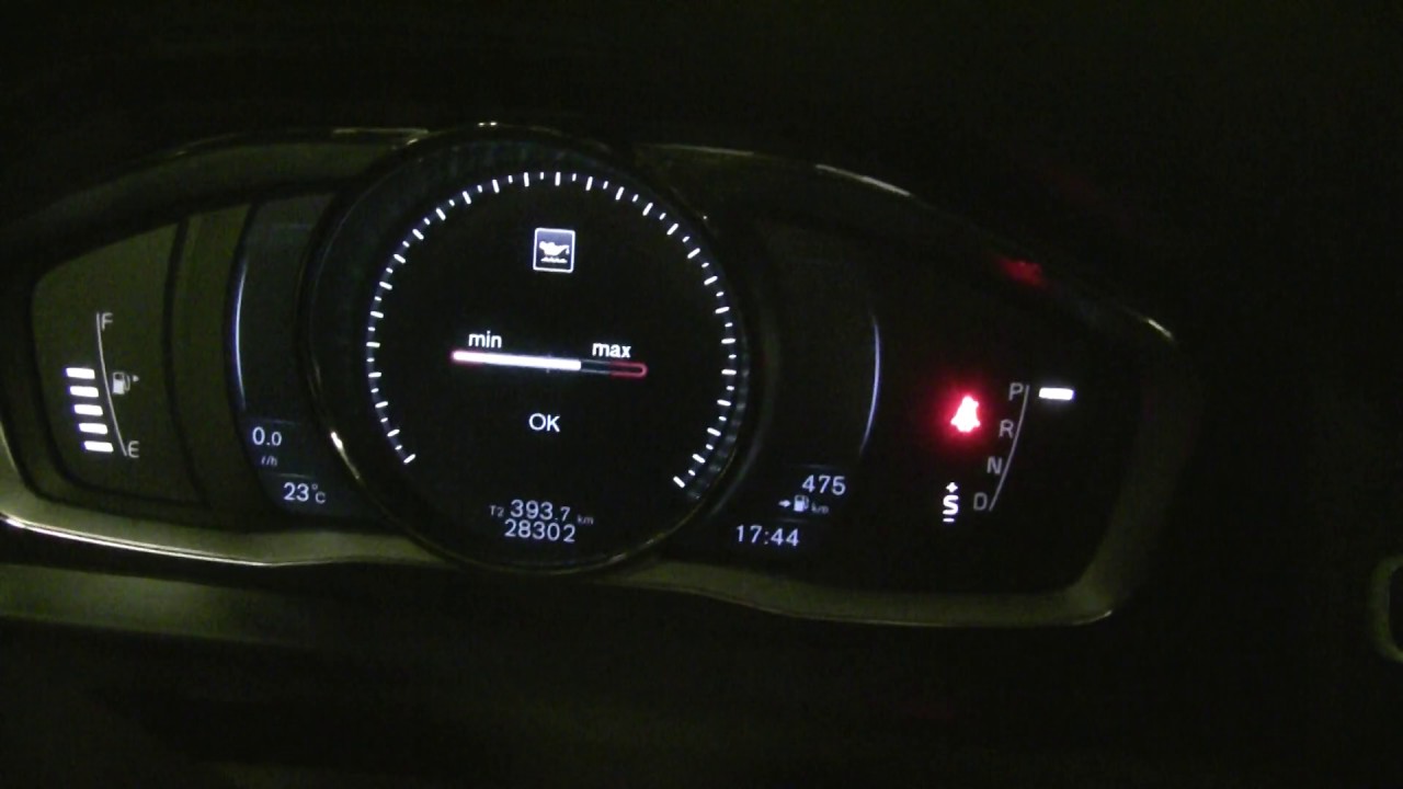Как проверить уровень масла в двигателе (volvo D3, D4, D5) без щупа