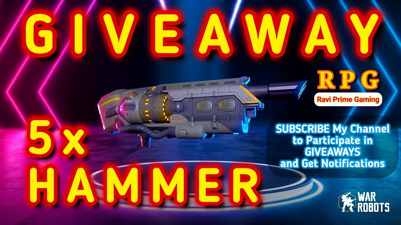 War Robots. HAMMER GIVEAWAY. 5 x HAMMER. The New HEAVY Blast Charge Shotgun. #WRwinHammer
