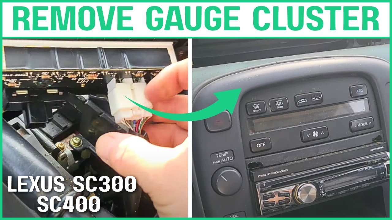 Lexus SC300 SC400 своими руками: как легко снять блок приборов, климат-контроль и блок управления...