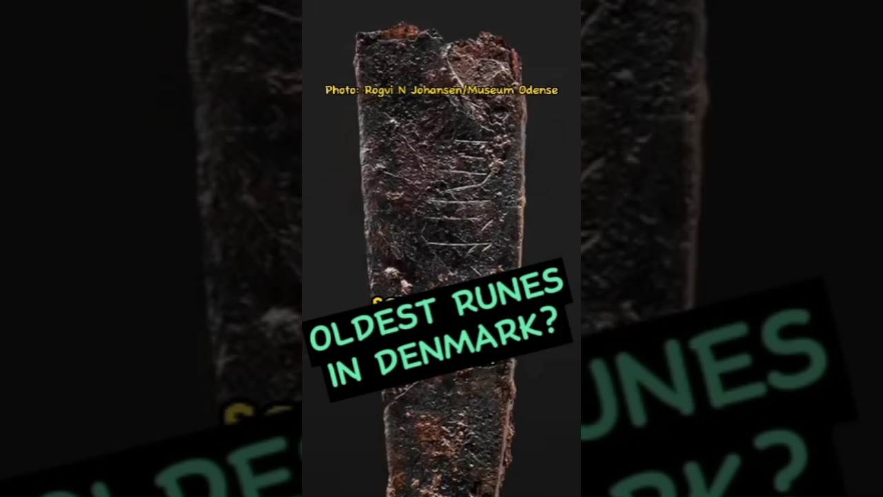 Oldest Runic Inscription in Denmark! #runes #shorts