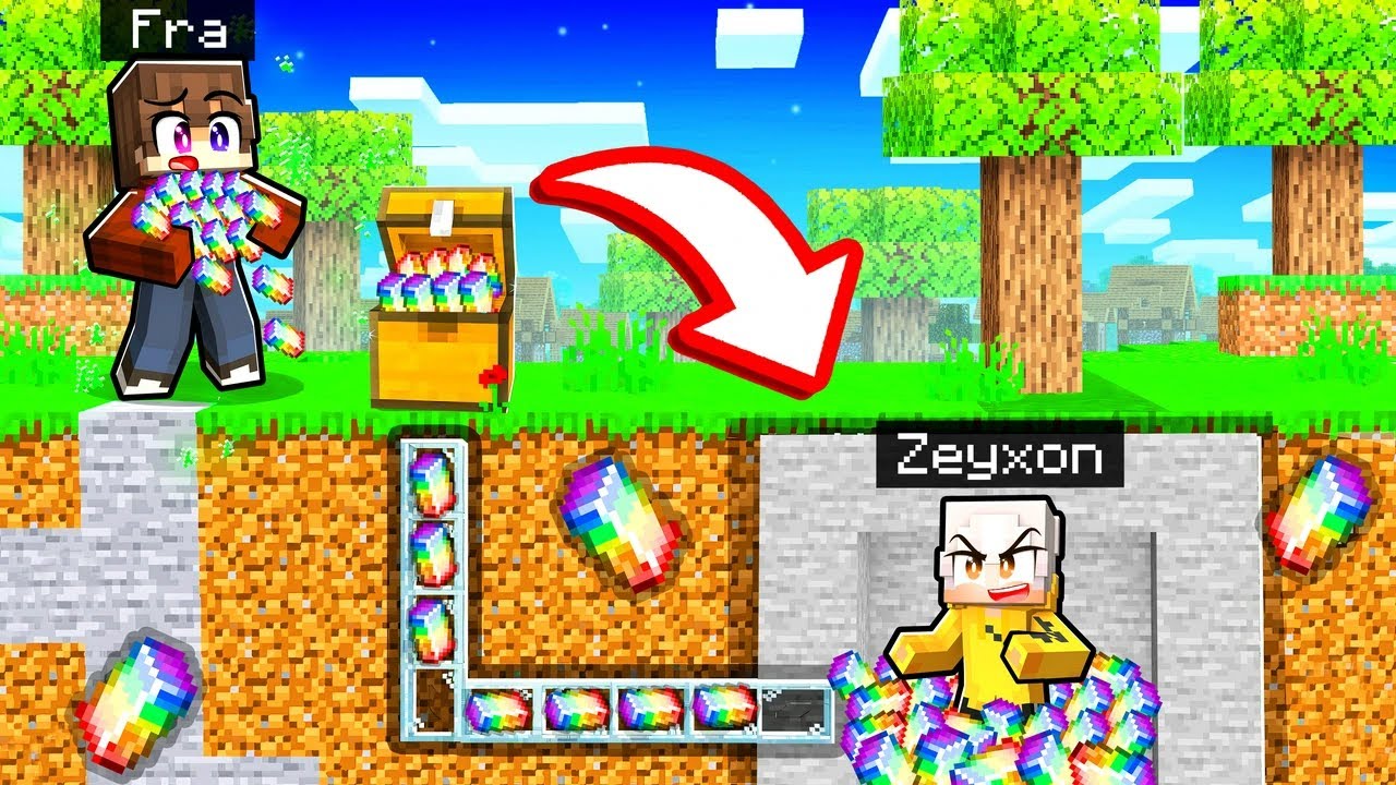 100 Modi per RUBARE i MINERALI MAGICI al Tuo AMICO in Minecraft