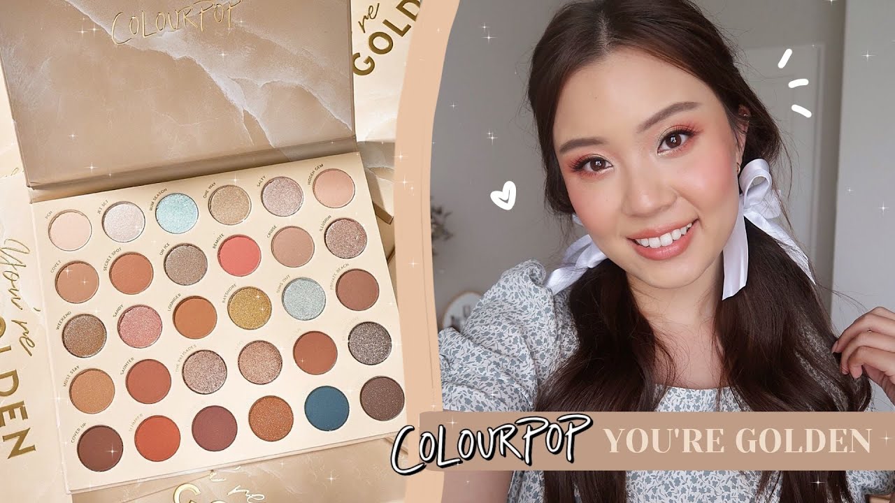 COLOURPOP YOU'RE GOLDEN ☀️ 3 LOOKS, COMPARISONS + REVIEW!