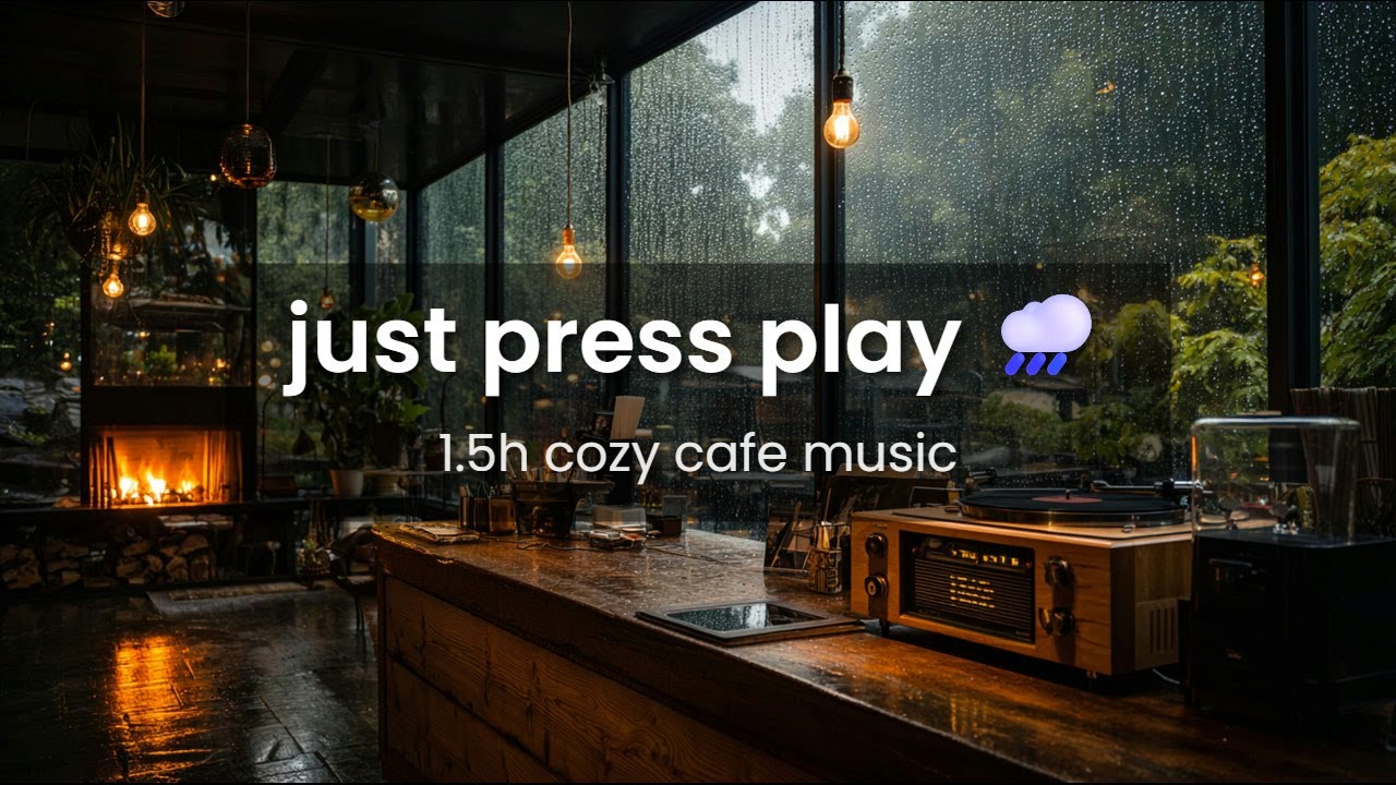 it's raining outside, let's stay in ☕🌧️ rainy day bossa nova cafe