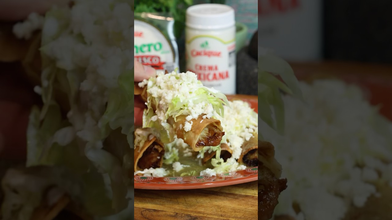 Chicken flautas 🥵 #recipe
