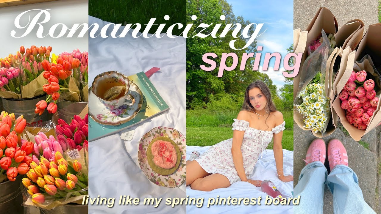 живу как моя *ВЕСНА* доска на Pinterest 🌸 эстетический весенний видеоблог