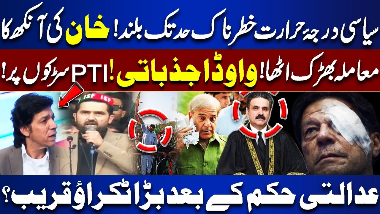 Political temperature dangerously high! | Khan's eye issue flares up! | PTI on the streets!