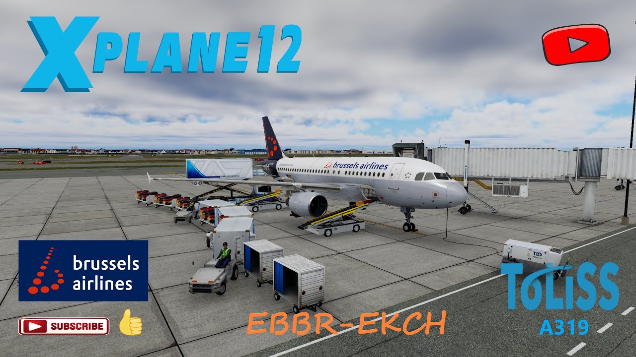 Перелет из Brussels Airport (EBBR) в Copenhagen Airport (EKCH) // #xplane12
