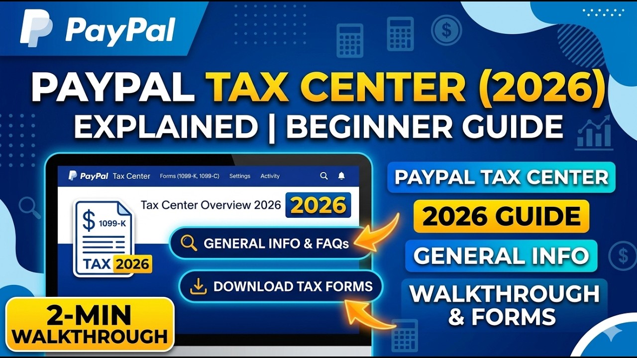 PayPal Tax Center General Information Explained 2026 Website Walkthrough & Beginner Guide 2 Min