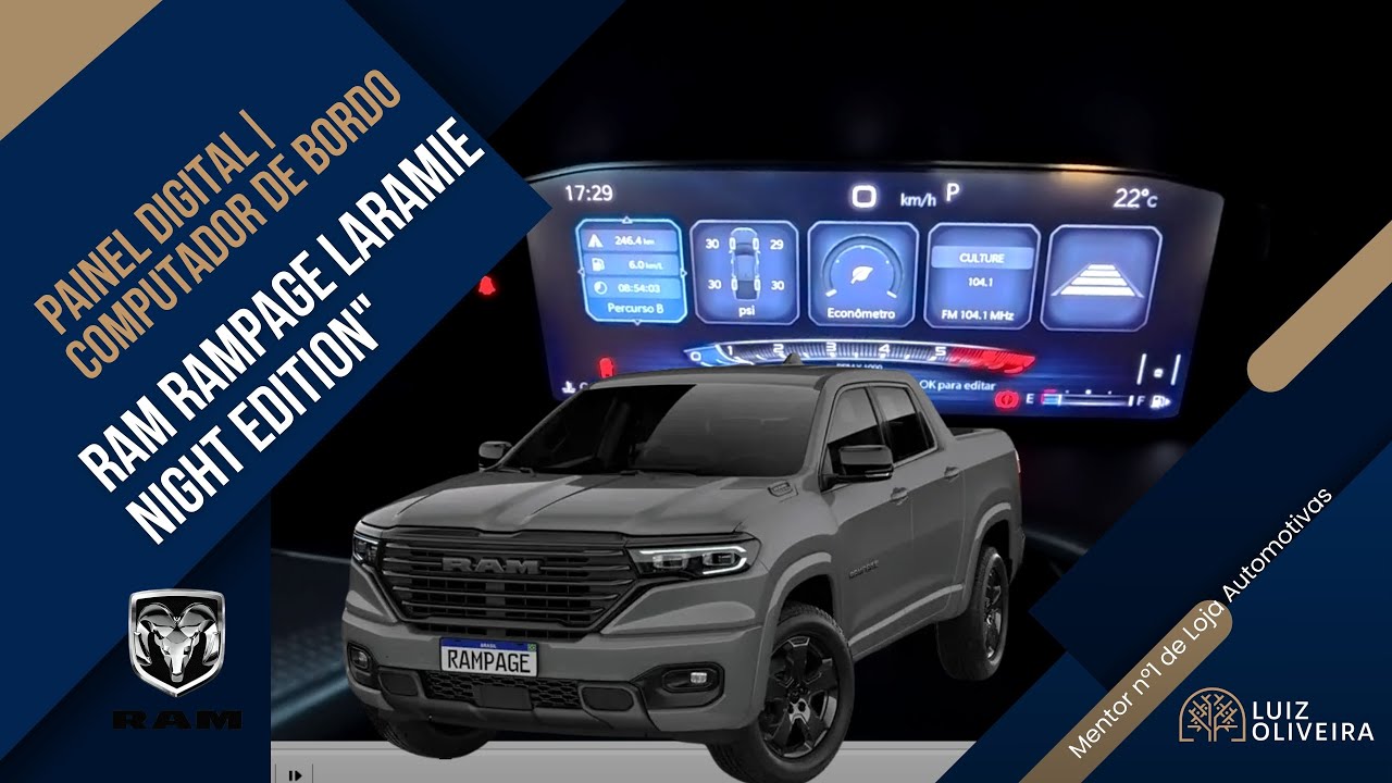Painel Digital | Computador de Bordo | Ram Rampage Laramie Night Edition