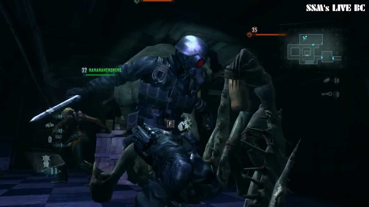 Resident Evil Revelations Raid Mode Hunk, Rachael Co-op Abyss Stage 1 S Rank