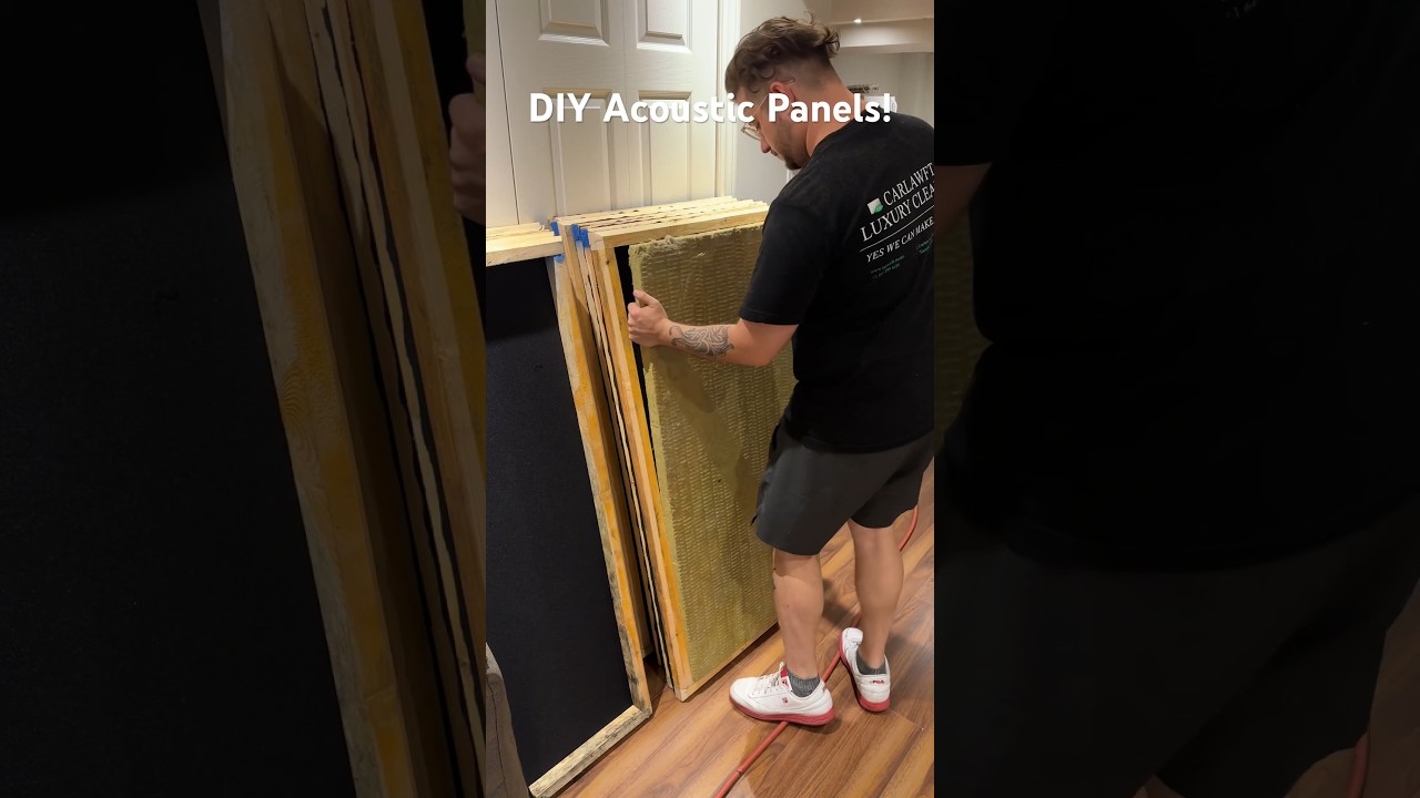 Easy DIY Acoustic Panels! How To! #diy #music #studio