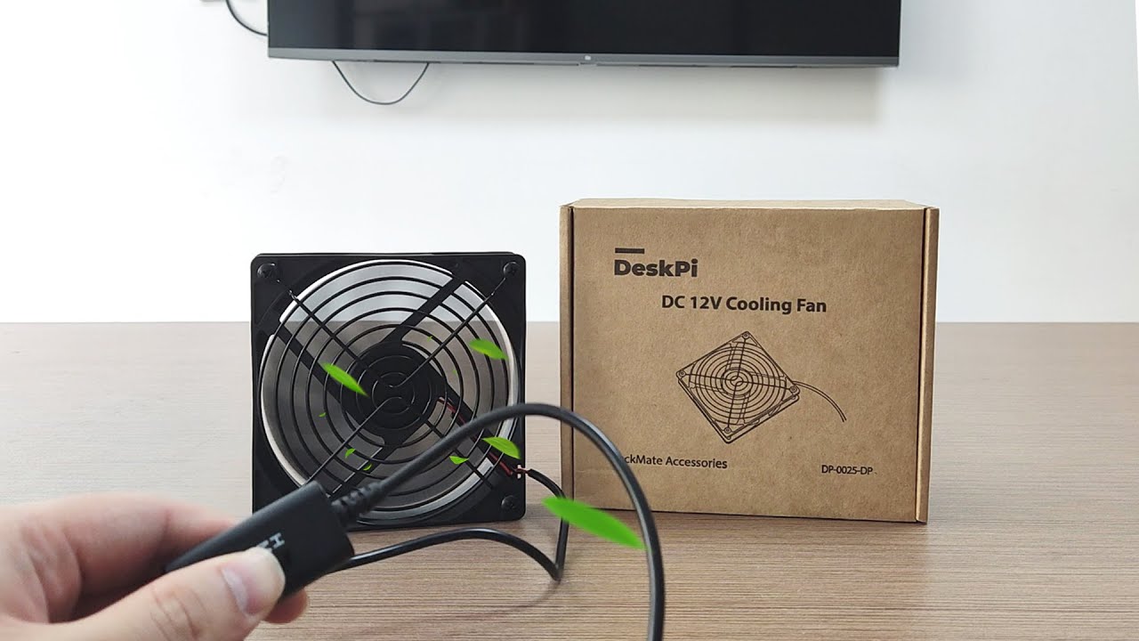 DeskPi RackMate Accessories DC 12V Cooling Fan for T0/T1/T2 Server Cabinet