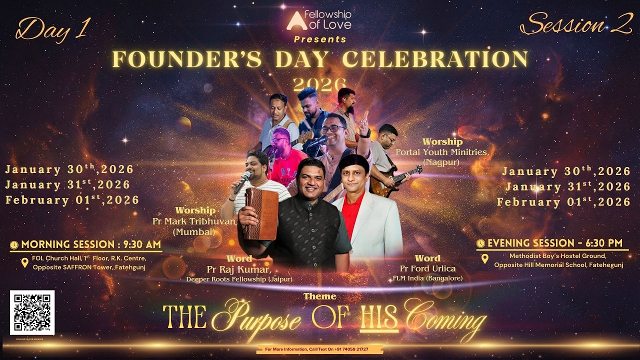 Join Us Live as we celebrate Founders’ Day Conference 2026 with  @folv.church  | Day 1 | Evening