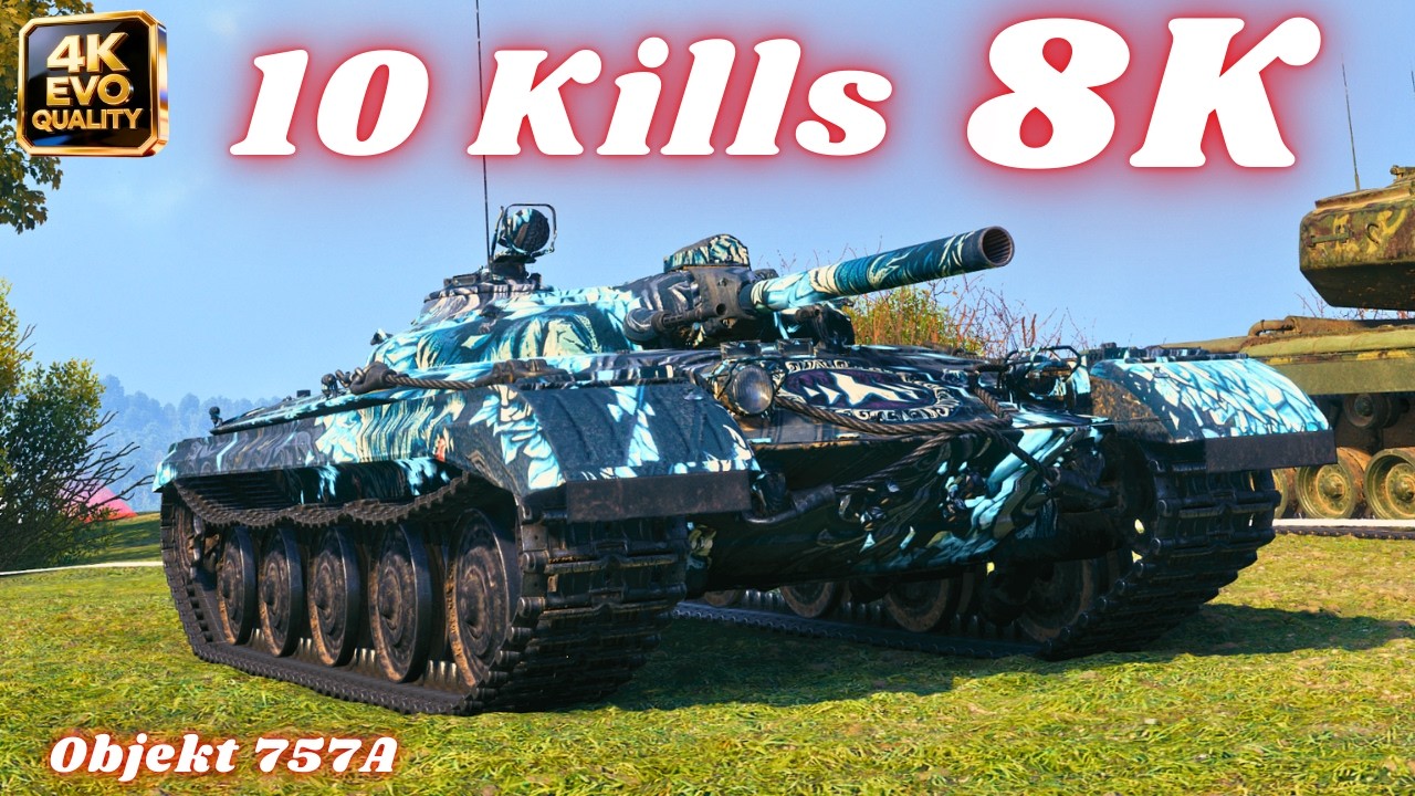 Objekt 757A  8K Damage 10 Kills  World of Tanks #wot