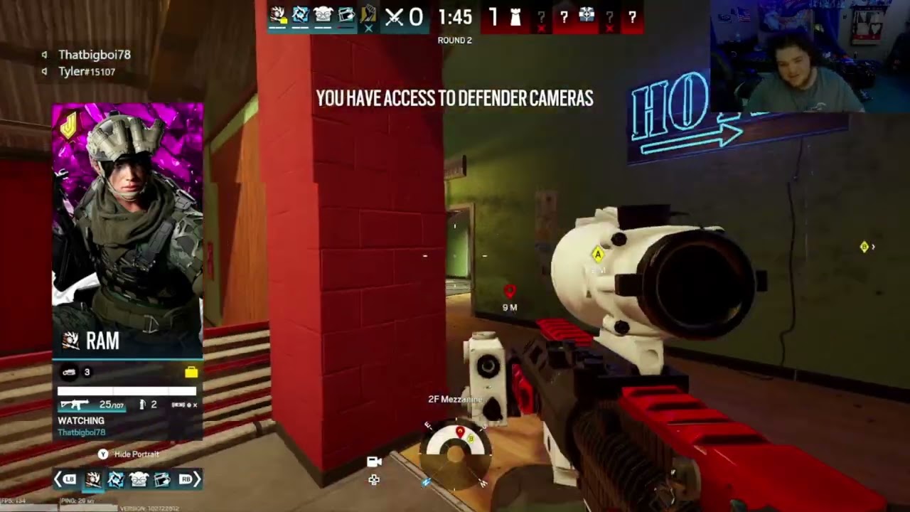 playing r6 with my bro