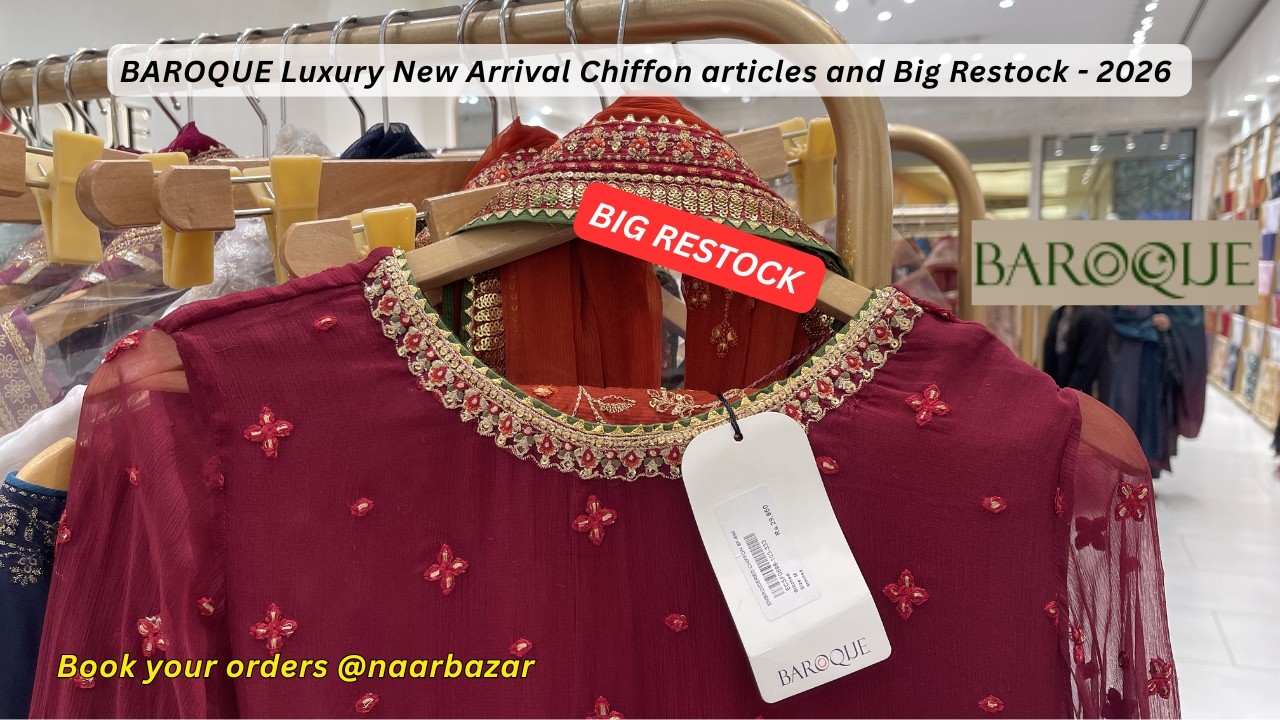 BAROQUE Luxury New Arrival Chiffon articles and Big Restock - 2026