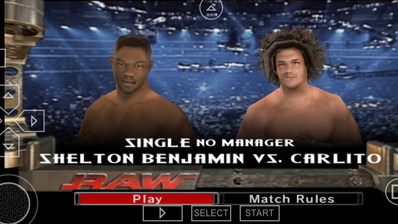 Shelton Benjamin vs Carlito - WWE SvR 2006 Gameplay