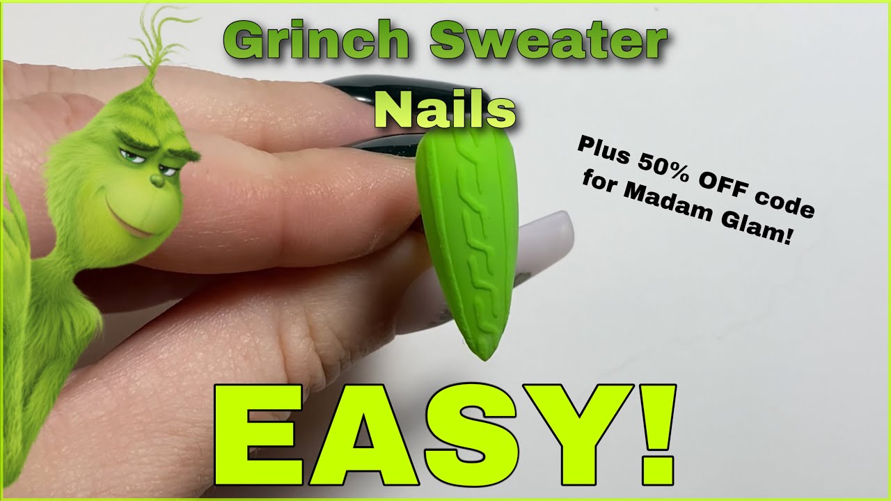 How to do Sweater Nails! EASY with @madamglamofficial