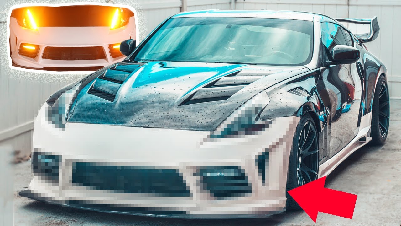 Nissan 370Z Gets SUPERCAR Style Front End!  *WOW*