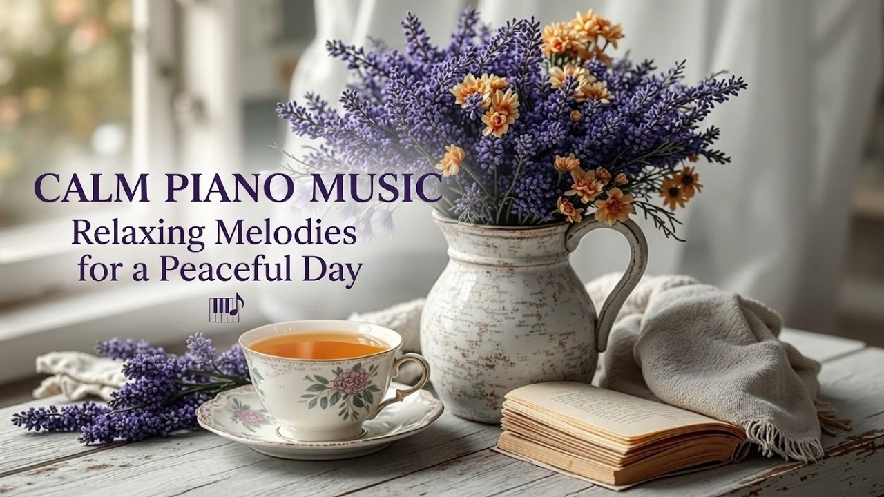 Calm Piano Music | Relaxing Study Melodies ~ Warm Light Piano